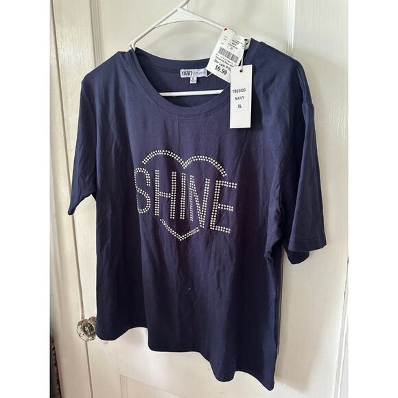 Night Studio women’s size x-large SHINE t-shirt new - Picture 2 of 5